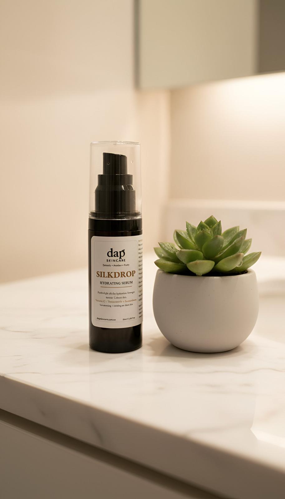 DAP Silkdrop serum — ceramides and hyaluronic acid for skin barrier health