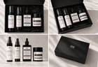 Set of DAP skincare products in a black box on a light background